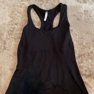 Fabletics black racer back tank